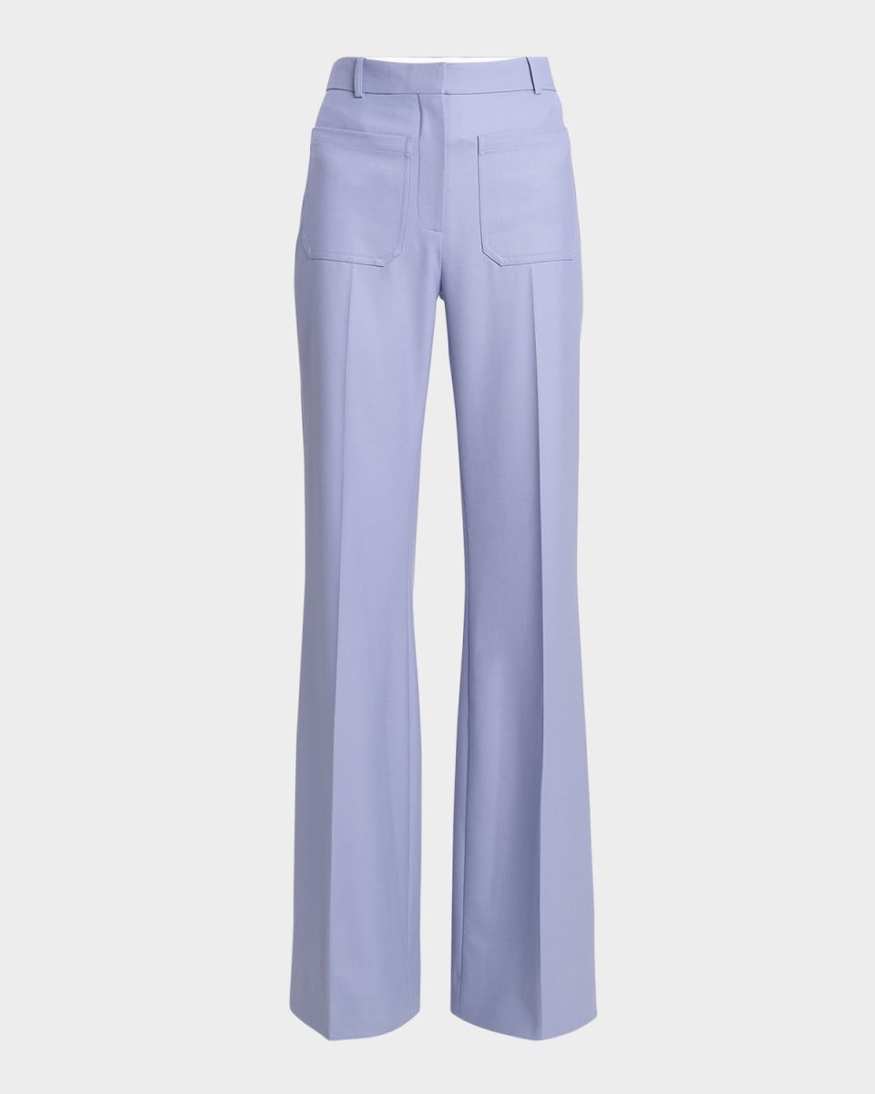 Alina Wide Leg Wool Trousers